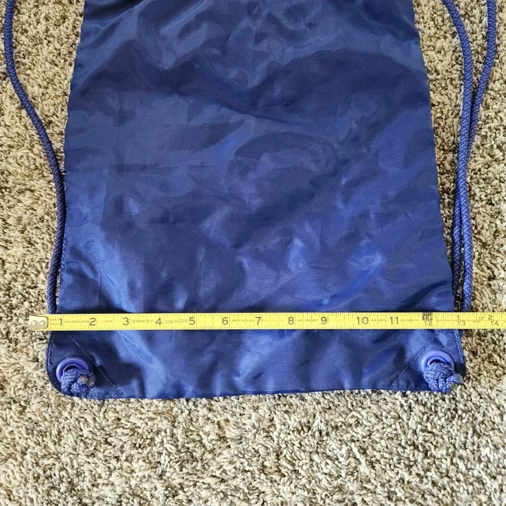 Under Armour UA Sackpack Drawstring Backpack Sack Pack Gym Bag - Blue Logo‎